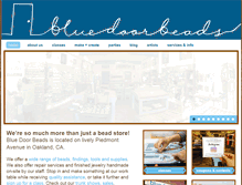 Tablet Screenshot of bluedoorbeads.com